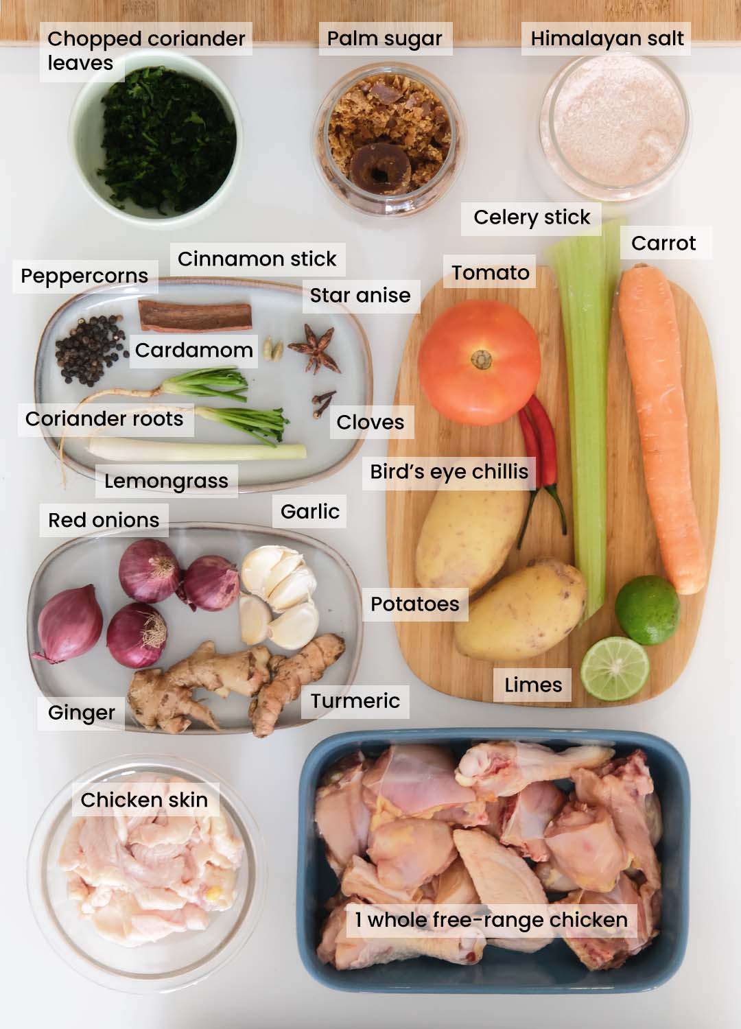 Chicken soup Ingredients