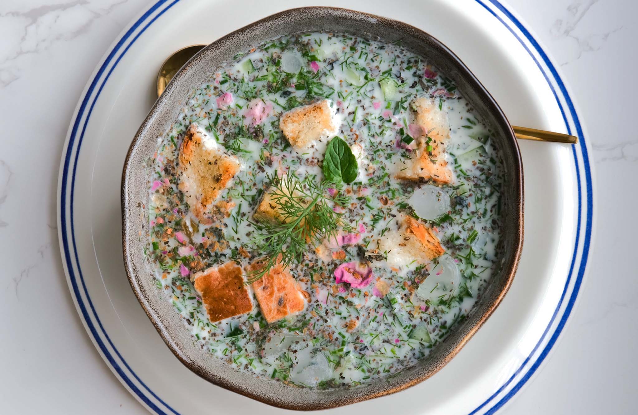 Persian Cold Cucumber Summer Soup