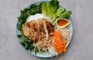 Vietnamese Chicken Noodle Salad.