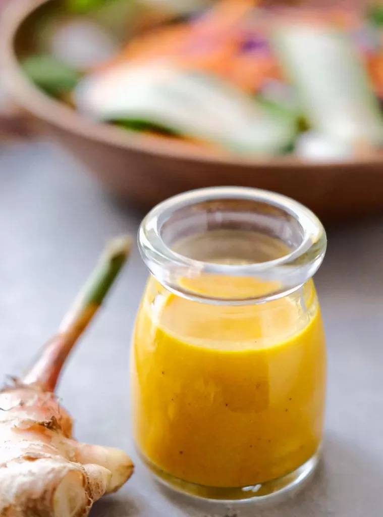 Japanese Carrot and Ginger Salad Dressing