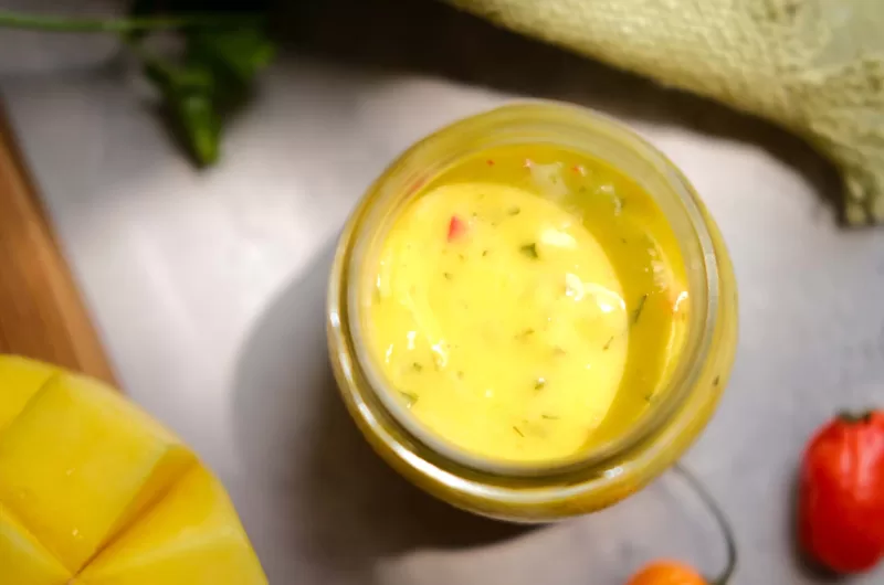 Creamy Mango Vinaigrette | Anti-Inflammatory | Caribbean style