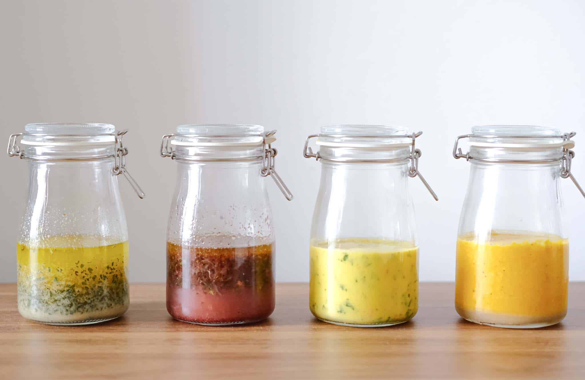 4 delicious Anti-Inflammatory Salad Dressings from different countries