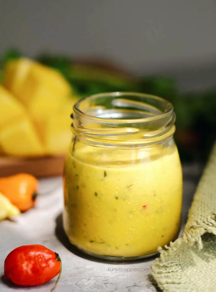 Mango dressing/ anti-inflammatory salad dressing in a jar