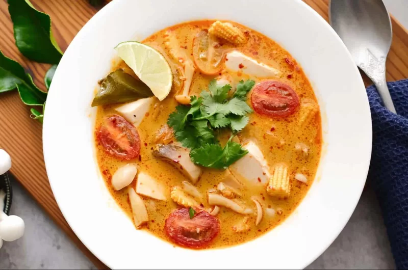 Vegan Tom Yum Soup I Tom Kha style with coconut milk