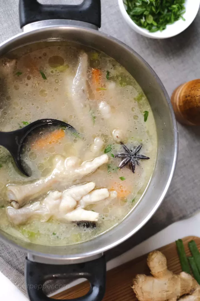 Chicken feet soup