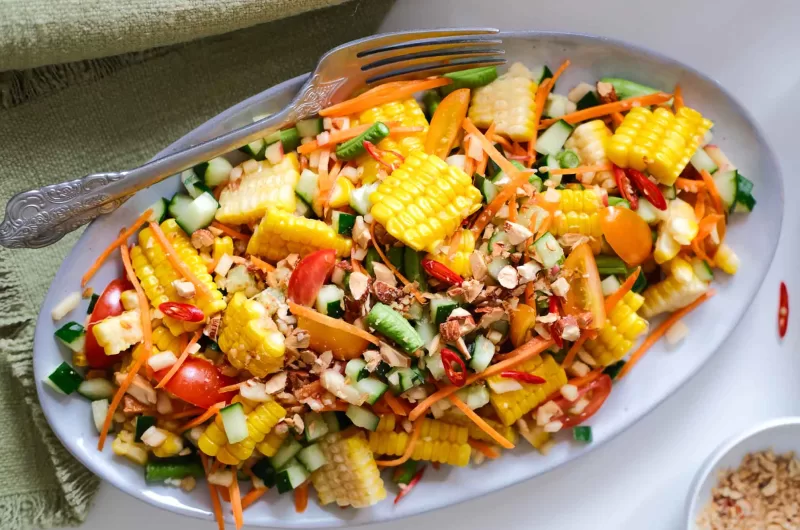 Thai Spicy Corn & Cucumber Salad - Anti-inflammatory