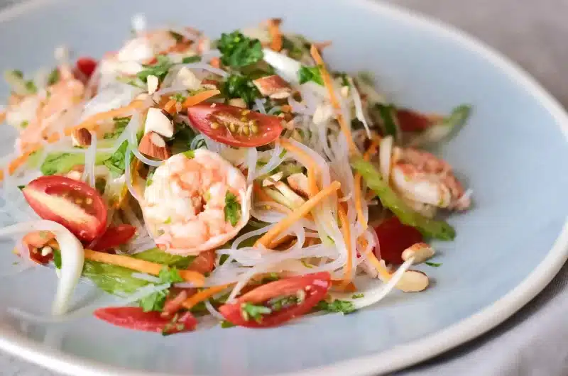 Thai Healthy Glass Noodle Salad with Celery  + Wholesome Dressing Substitutes