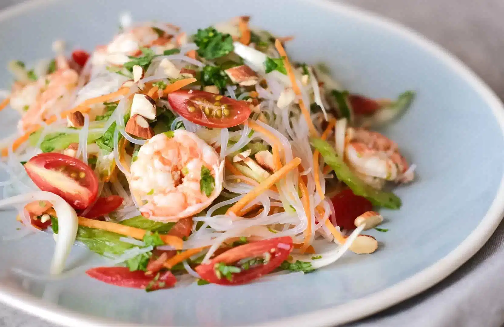 Thai Healthy Glass Noodle Salad with Celery + Dressing Substitutes.2