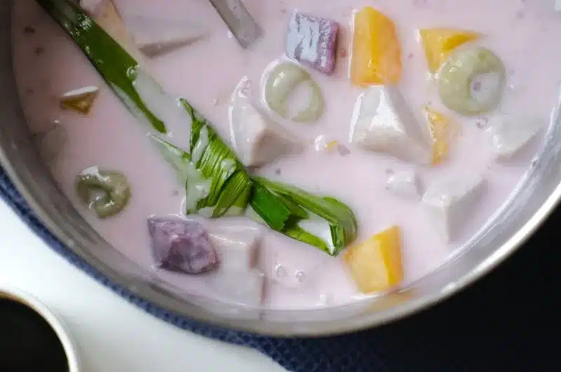 Bubur Cha Cha -  Coconut Milk Sago Dessert with Root Vegetables