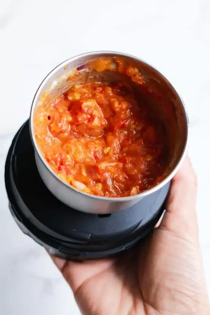 Blended Sambal Ulek, Spicy Indonesian sambal