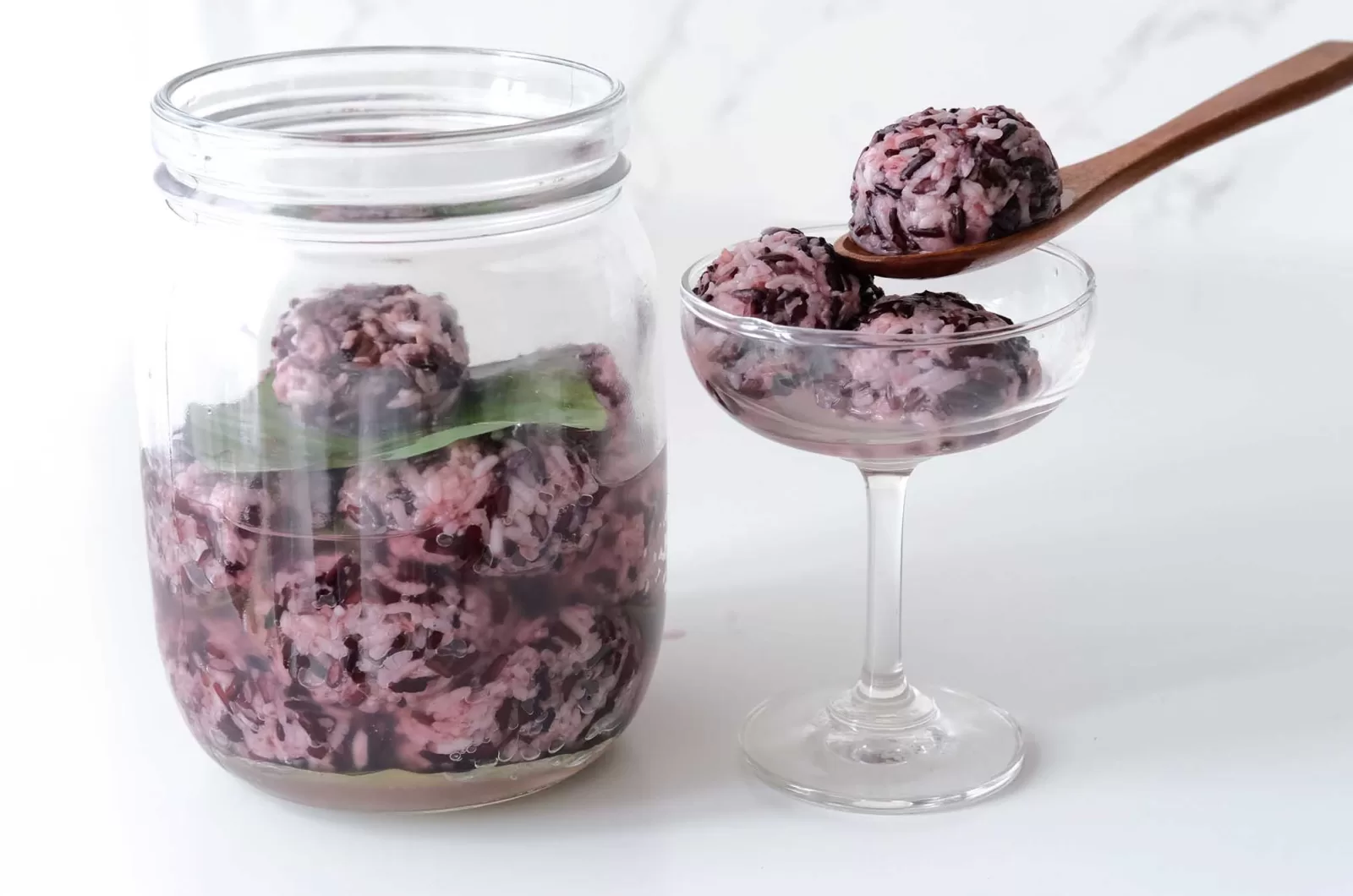 Sweet Fermented Purple Rice - Black rice tapai